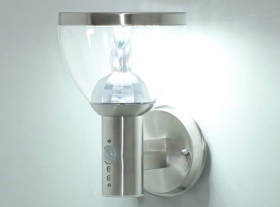 Outdoor LED Light In Brushed Steel Finish