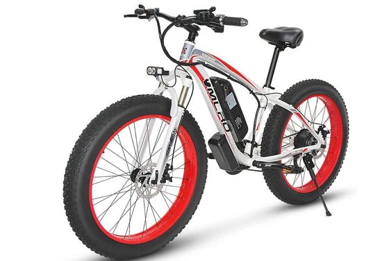 E Mountain Bike With Black Fat Tyres