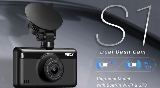 Sat-Nav Dash Cam In Black