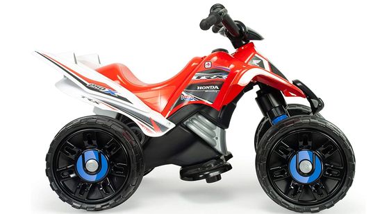 INJUSA Kids Electric Quad Bike Kids Electric Quad Bike In Red And White