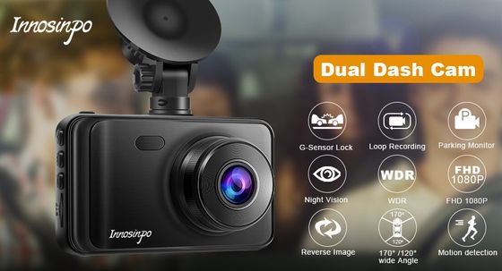 Innosinpo Dash Cam With Reverse Camera Dash Cam With Black Fixing