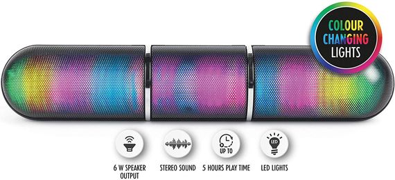 Intempo Rechargeable Bluetooth Speaker Light Bluetooth Speaker Light In Black Casing
