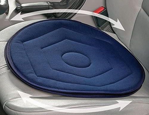 Jazooli Cushioned Swivel Car Seat Cushioned Swivel Car Seat In Navy