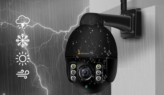 Black Wireless IP Camera With Bracket