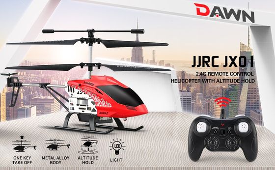 JJRC Flying Helicopter Toy Remote Control Gyro Flying Helicopter Toy In White And Red