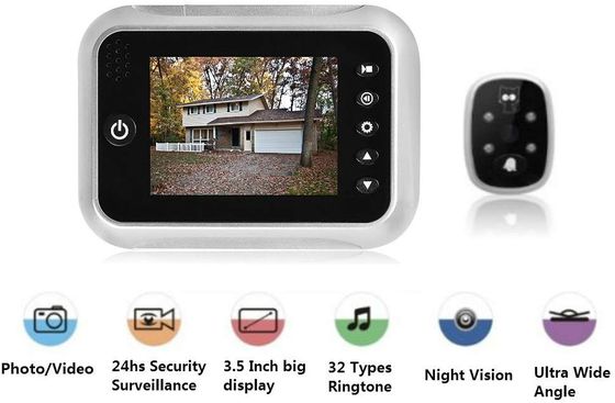 Juneo LCD Door Spy Hole Camera Door Spy Hole Cam With Wide Screen