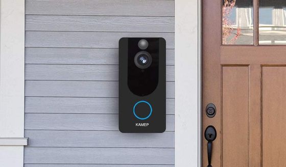 Kamep Video Secure Door Entry Door Entry Night Vision Cam In Black Case