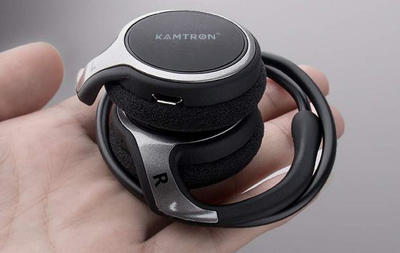 Black WiFi Headphones With Folding Design