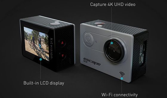 KitVision 4K Ultra HD Action Cam Ultra HD Action Camera With Big LCD
