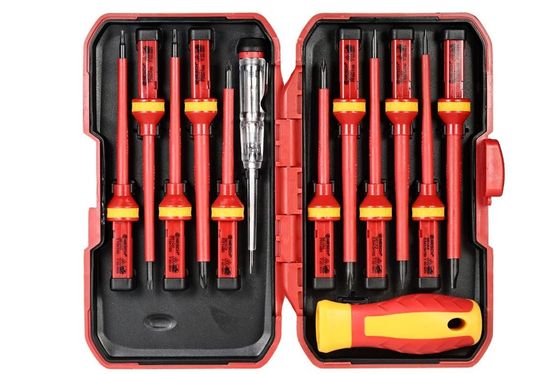 Electrician Screwdriver Set In Red Box