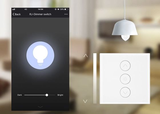 Konesky WiFi Smart Touch Dimmer Switch 1 Gang Smart Touch Dimmer Switch In White
