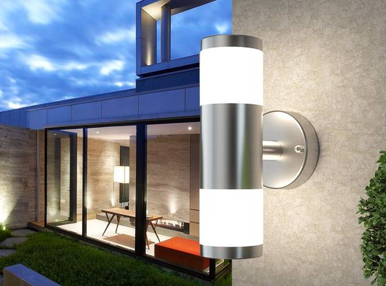 Weatherproof Outdoor LED Light On White Wall