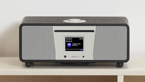 Lemega DAB Radio With Bluetooth And CD Brown DAB Radio With Bluetooth CD On 4 Legs
