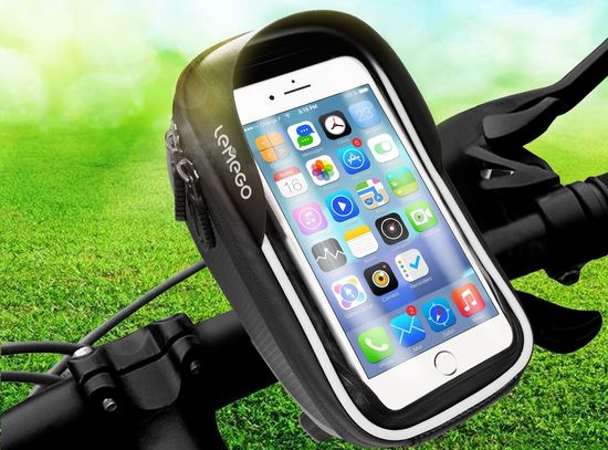 Bike Phone Holder With Black Visor