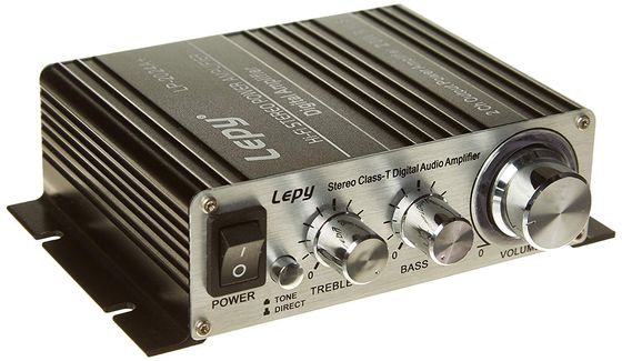 Metal Frame Mini 2 Channel Amplifier Mini 2 Channel Amp With 3 Dial Controls