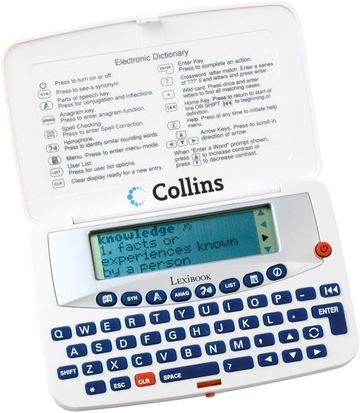 Pocket Electronic Thesaurus With White Cover