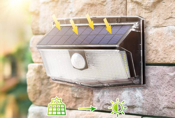 Solar External Light On Brick Wall