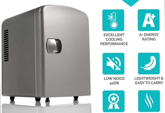 Livivo Mini Electric Cooler Box Mini Electric Cooler Box In Grey Finish