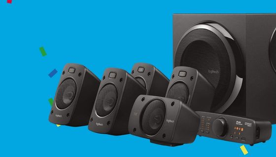 Logitech Speaker System Home Sound Black Box Speakers System