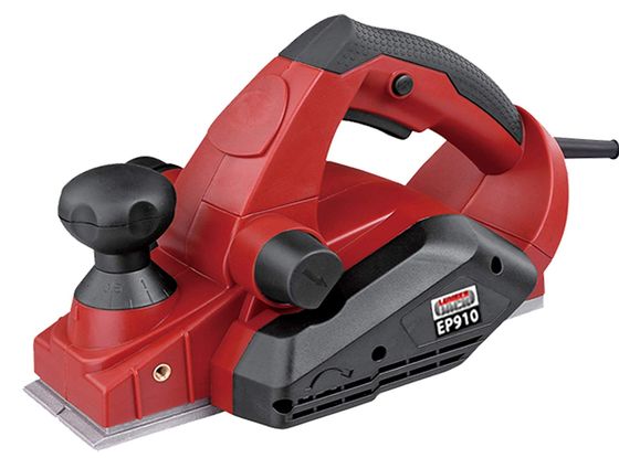 Red Electric Hand Planer With Black Cable