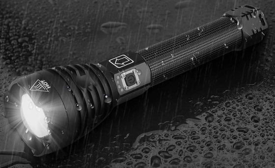 LuxNo Powerful Rechargeable Torch Rechargeable Torch In All Black