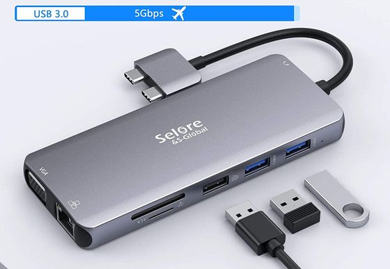 MacBook USB C Docking Station 4K Multi-Port USB-C Dock Station