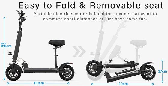 Get The MARTES scooter Now Kids E-Scooter With Red Black Seat