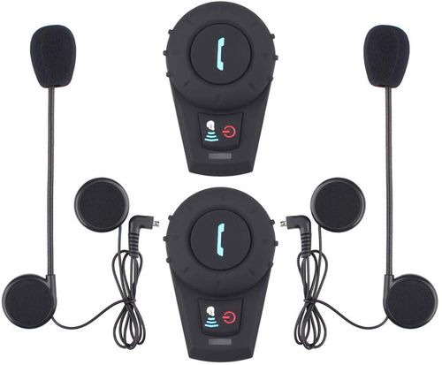 MASO Motorcycle Intercom System Bluetooth Headset Motorcycle Intercom Headset With Black Ear Pieces