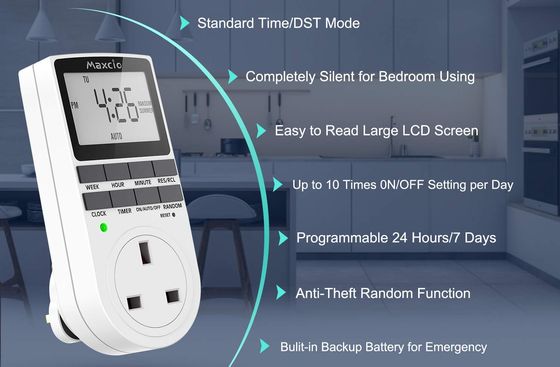 Maxcio Electric Timer Switch Electric Timer Switch With 3 Pins