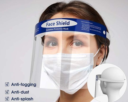 Visor For Glasses Wearers With Blue Band