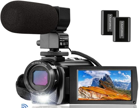 Black Digital Camcorder With Mic