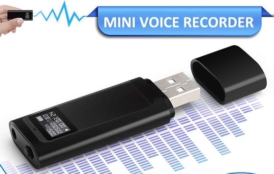 Format WAV USB Digital Sound Recorder USB Digital Sound Recorder In Black