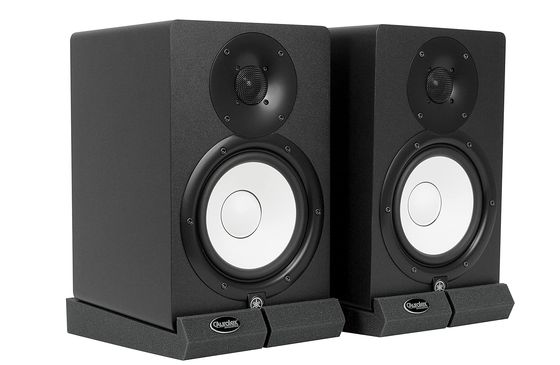 Vibration Isolation Pad Set Under Brown Speakers