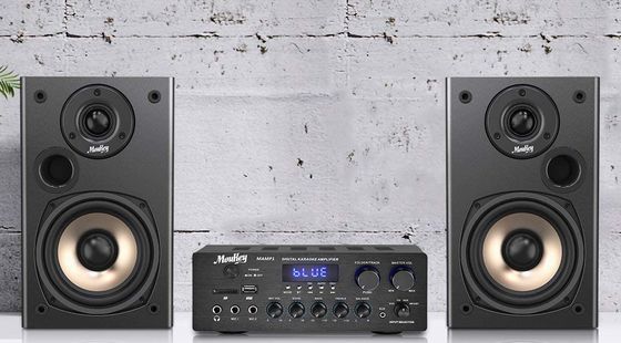 Moukey Bookshelf Speakers 2 Bookshelf Speakers In Black