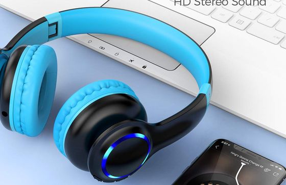 Kids Headset Over-Ear With Blue Muffs