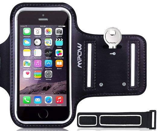 Mobile Phone Arm Holder In Black With Key Area