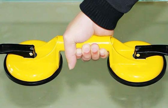 Dual Suction Cup Glass Lifter In Yellow