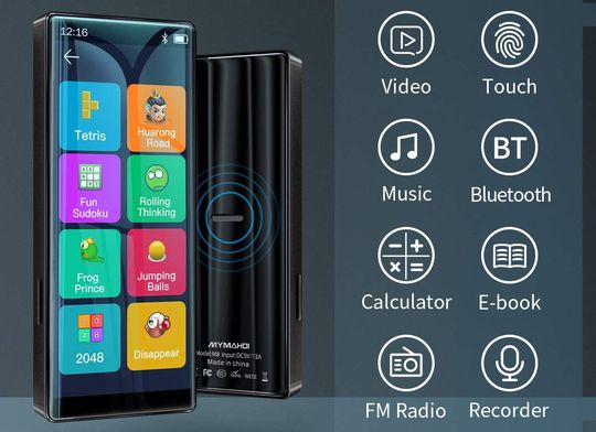 Bluetooth Mp3 Player With Tall Display
