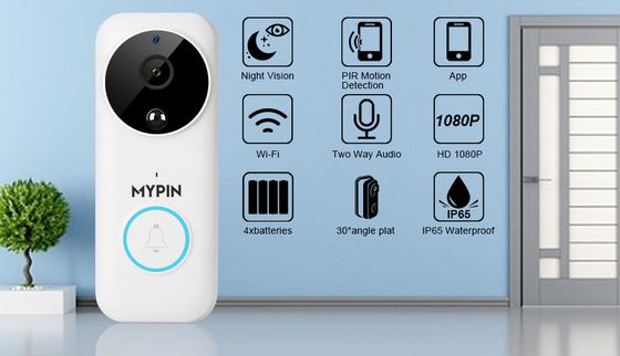 Camera Video Doorbell In White