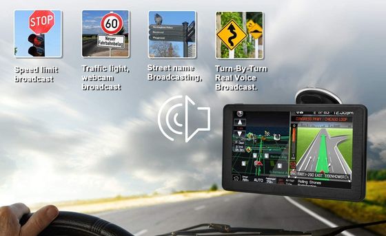 Navruf Sat Nav for Car 7 Inch Sat Nav For Car Black Border