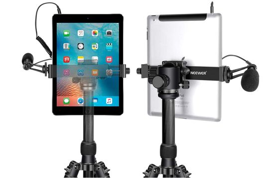 iPad Bracket On Top Black Tripod