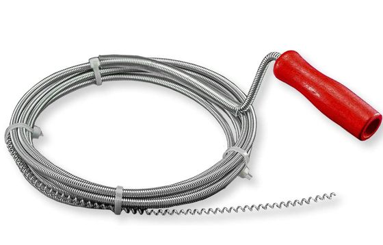 Nirox Plumbers Snake Auger Plumbers Snake Cleaner Auger Red Handle