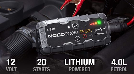 Get The NOCO Now Black And Red Exterior Car Jumper Booster