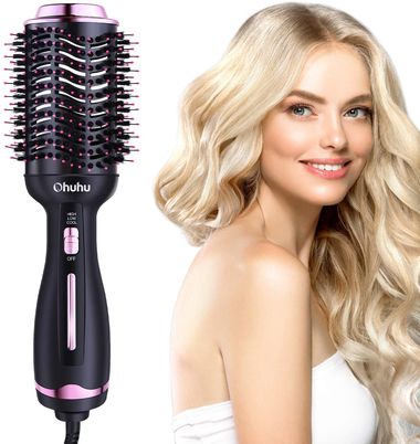 Ohuhu Styling Brush Hot Air Blower Heated Styling Brush With Long Wire