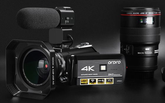 Ordro Night Vision Camcorder Night Vision Camcorder With Black Mic