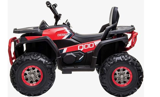 OutdoorToys Kids Ride-On ATV Quad Electric Ride-On ATV Quad In White And Red
