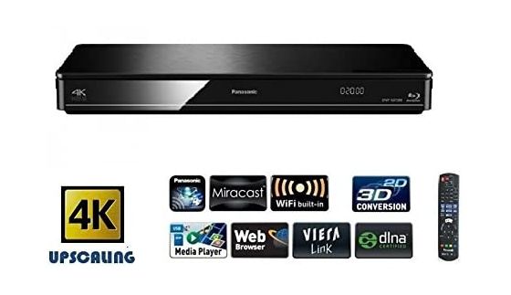 Smart WiFi Blu-Ray Player With Black Remote