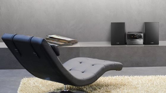 Hi-Fi Stereo System And Leather Chair