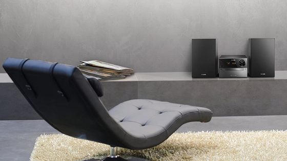 AUNA Retro Stereo System Hi-Fi Stereo System And Leather Chair