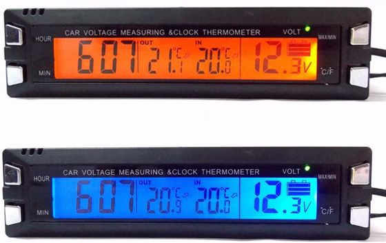 PolarLander Digital In Car Thermometer Digital In Car Thermometer With Blue LCD
